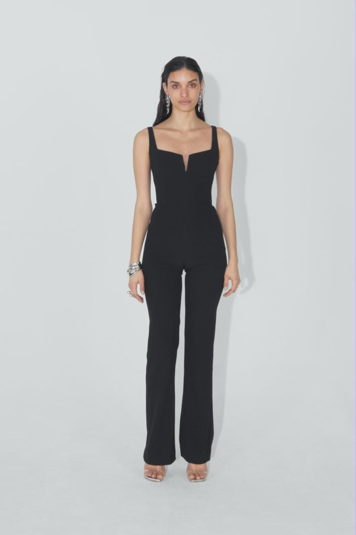 Signature Corset Jumpsuit - Black