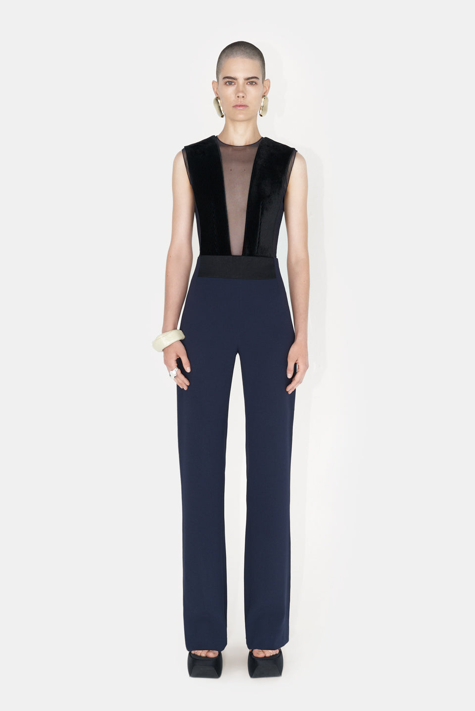 Gwyneth Jumpsuit - Black & Midnight