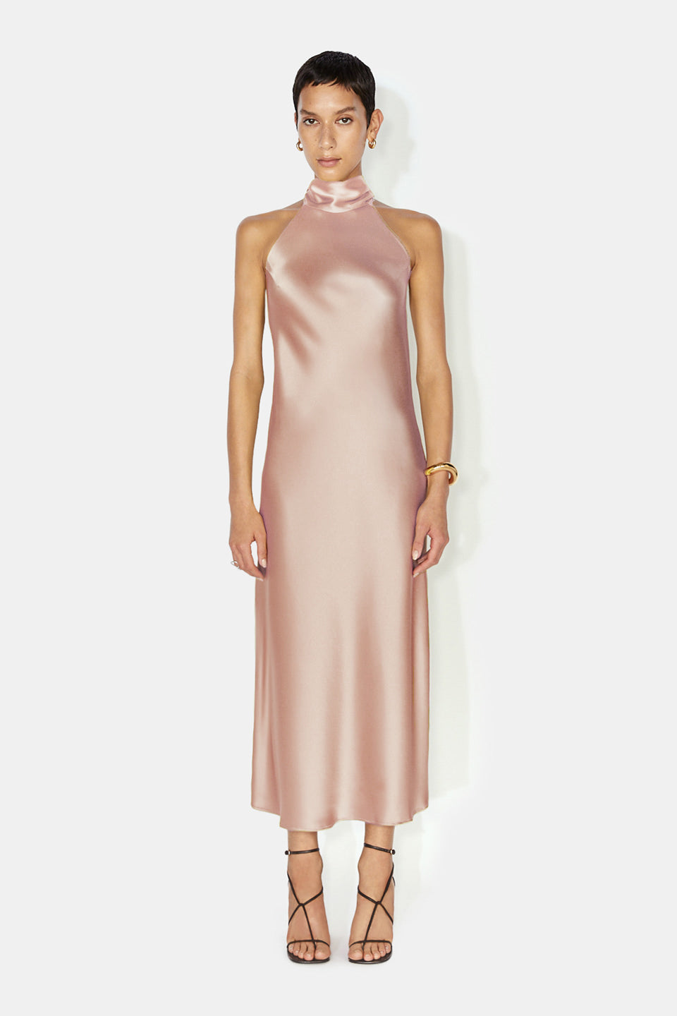 Cropped Sienna Dress - Nude