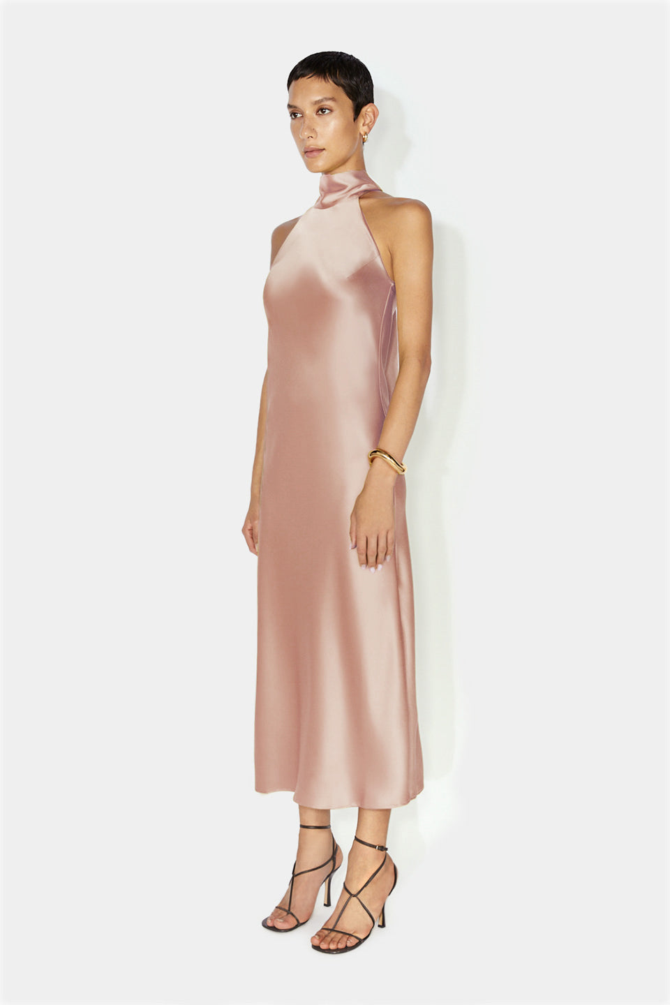 Cropped Sienna Dress - Nude