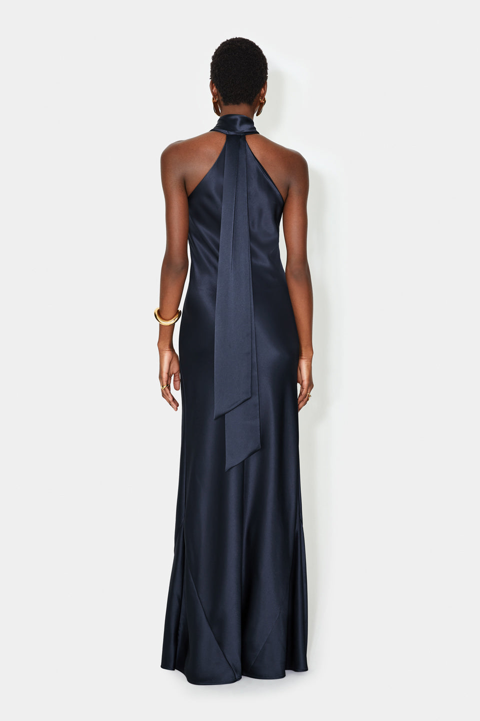 Satin Pandora Dress - Midnight