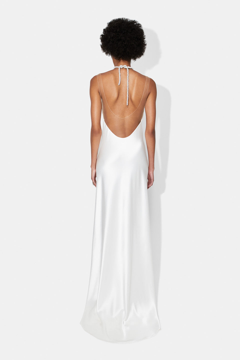 Praiano Bridal Slip Dress - White