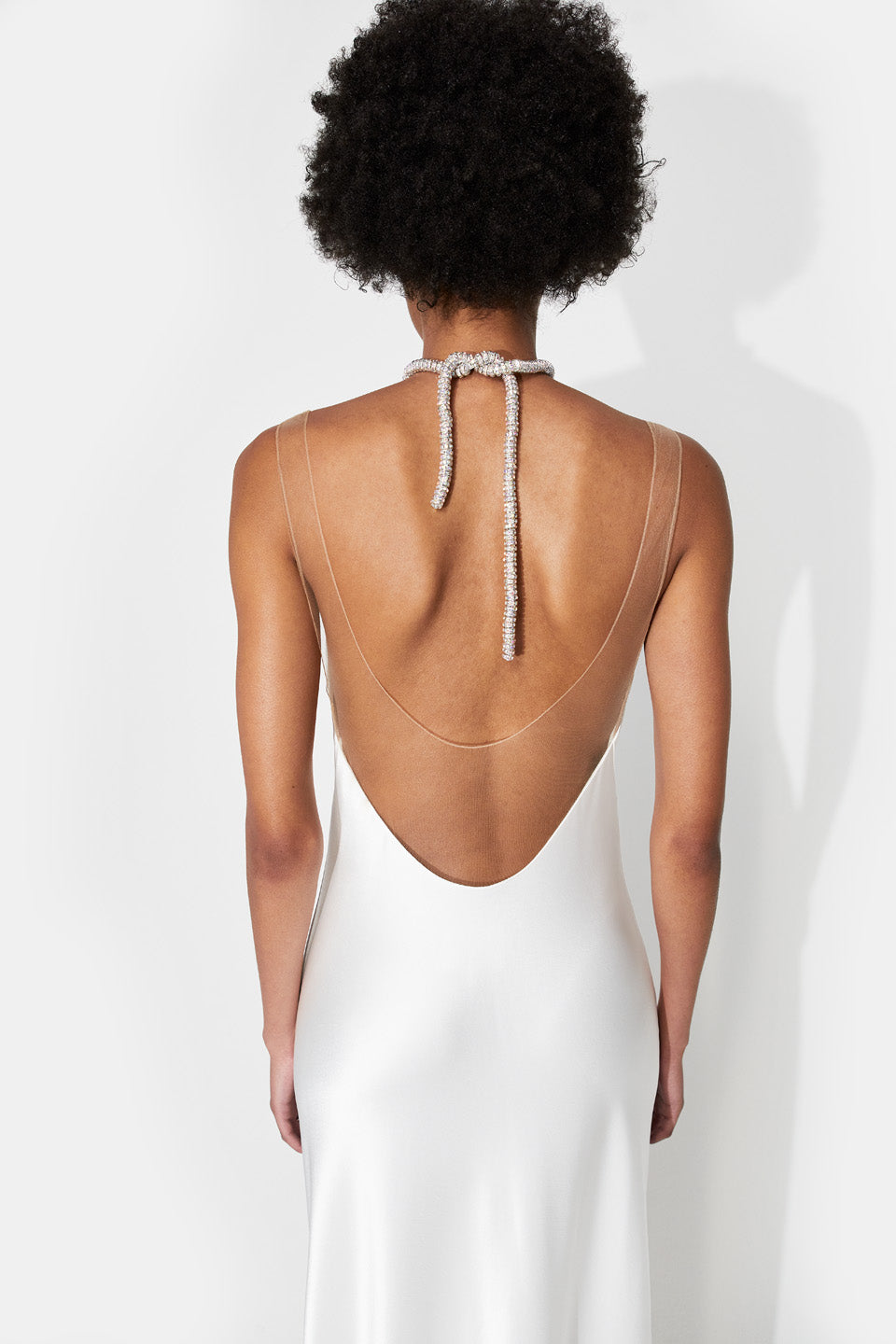 Praiano Bridal Slip Dress - White